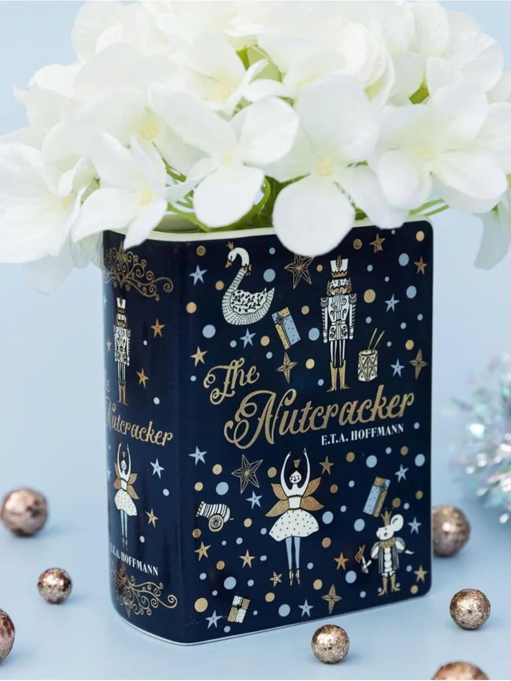The Nutcracker Decorative Tin Vase — Navy